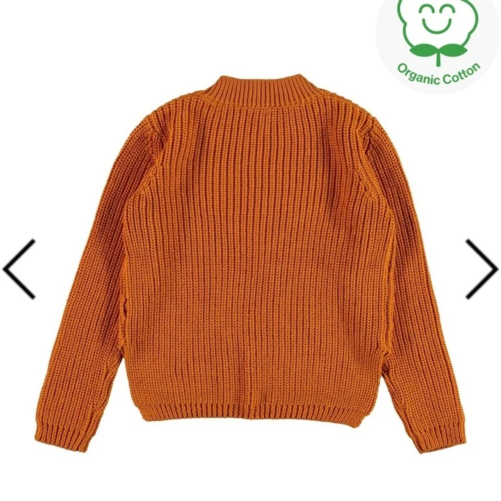 Molo Kids' Organic Cotton Sweater - Autumn brown  Euro 110/116 U.S. 5 to 6 years